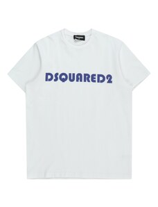 DSQUARED2 Тениска синя тинтява / бяло