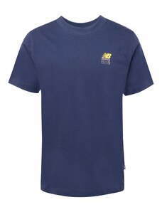 new balance Тениска нейви синьо / лимоненожълто / лимоненожълто / бяло
