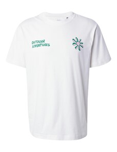 ELEMENT Тениска зелено / бледорозово / бяло