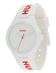 HUGO Аналогов часовник '#LIT FOR HIM' червено / бяло