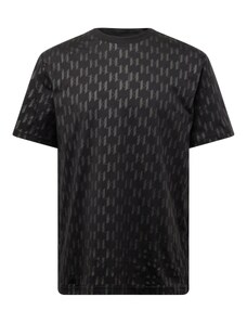 Karl Lagerfeld Тениска антрацитно черно / черно