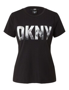 DKNY Тениска 'SKYLINE' черно / бяло