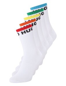 HUGO Къси чорапи 'RAINBOW' жълто / тъмнооранжево / червено / бяло