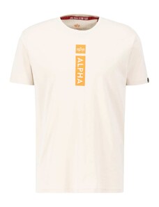 ALPHA INDUSTRIES Тениска бежово / оранжево