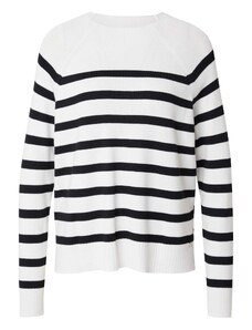 COMMA Пуловер черно / бяло