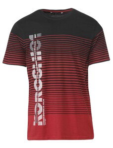 KOROSHI Тениска червено / черно / бяло
