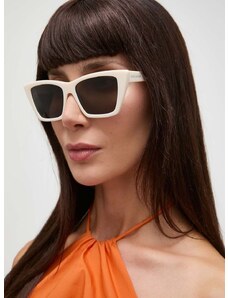 Слънчеви очила Saint Laurent в бяло SL 276 MICA