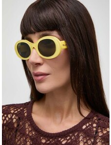Слънчеви очила Gucci в жълто