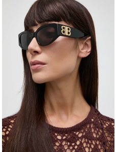 Слънчеви очила Balenciaga в черно BB0324SK