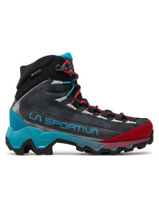 Туристически La Sportiva Aequilibrium Hike Woman Gtx GORE-TEX 44E900602 Carbon/Malibu Blue