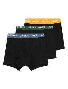 Jack & Jones Junior Долни гащи 'Gab' кралско синьо / елхово зелено / оранжево / черно