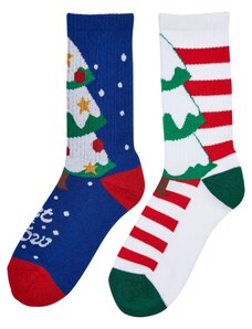 Urban Classics Къси чорапи 'Fancy' индиго / жълто / зелено / червено / бяло