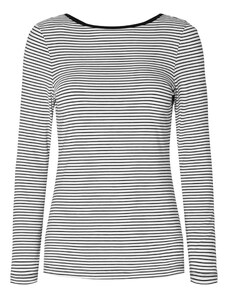SELECTED FEMME Тениска 'Filina' черно / бяло
