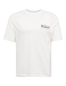 JACK & JONES Тениска 'GURU' тъмнокафяво / бяло