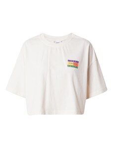 Tommy Jeans Тениска 'SUMMER FLAG' зелено / лилав / оранжево / бяло