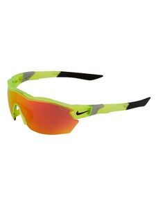 Nike Sportswear Слънчеви очила 'SHOW X3 ELITE' сребърно сиво / светлозелено / тъмнооранжево / черно