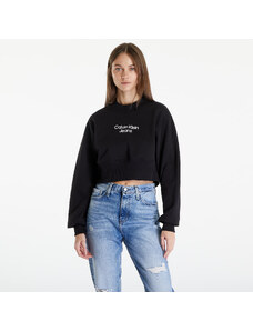 Calvin Klein Jeans Stacked Institutional Sweatshirt Black