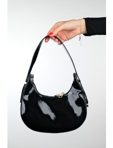 LuviShoes SUVA Black Patent Leather Women's Handbag