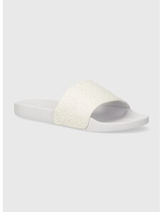 Чехли Calvin Klein POOL SLIDE EPI MONO в бяло HW0HW01974