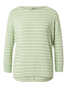 ZABAIONE Тениска 'Ti44na' пастелно зелено / бяло