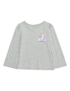 GAP Тениска 'DAISY' сив меланж / светлолилаво / бледорозово / бяло