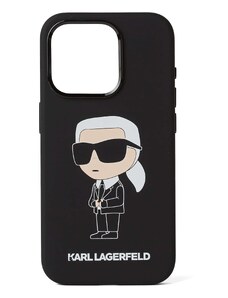 Karl Lagerfeld Калъф за смартфон черно / бяло