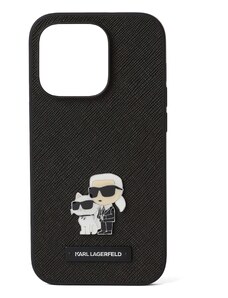 Karl Lagerfeld Калъф за смартфон светлобежово / черно / бяло