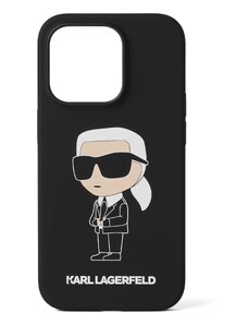 Karl Lagerfeld Калъф за смартфон телесен цвят / черно / бяло
