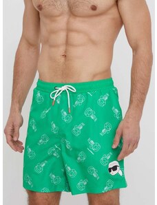 Плувни шорти Karl Lagerfeld в зелено