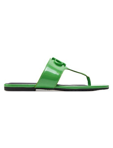 Джапанки Calvin Klein Jeans Flat Sandal Slide Toepost Mg Met YW0YW01342 Classic Green 0IA