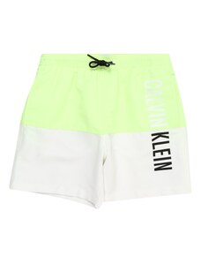 Calvin Klein Swimwear Шорти за плуване 'INTENSE POWER' светлосиво / ябълка / черно / бяло