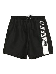Calvin Klein Swimwear Шорти за плуване 'Intense Power' черно / бяло