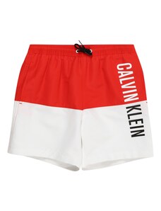 Calvin Klein Swimwear Шорти за плуване 'Intense Power ' червено / черно / бяло