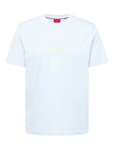 HUGO Тениска 'Dindion' светлосиньо / жълто