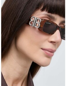 Слънчеви очила Balenciaga BB0096S в кафяво