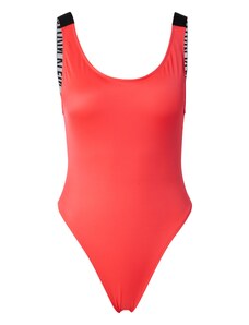 Calvin Klein Swimwear Бански костюм сиво / червено / черно