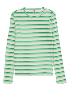 KIDS ONLY Тениска 'Evig' зелено / нефритено зелено / бяло