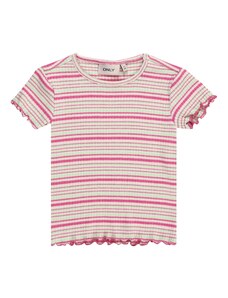 KIDS ONLY Тениска 'BRENDA' светлозелено / розово / естествено бяло