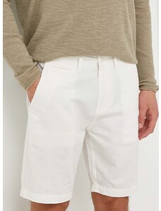 Ленен къс панталон Guess ECO LINEN в бяло M4GB59 WG8B0