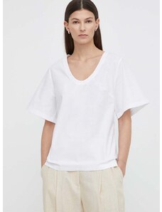 Блуза By Malene Birger в бяло с изчистен дизайн