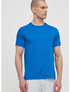Тениска за трениране Calvin Klein Performance в синьо с десен