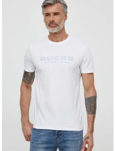 Тениска Guess в бяло с принт M4GI61 J1314