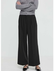 Панталон 2NDDAY 2ND Miles - Daily Sleek в черно със стандартна кройка, с висока талия 2000160151
