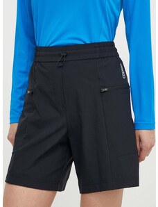 Къс панталон за спортове на открито Colmar в черно с изчистен дизайн с висока талия