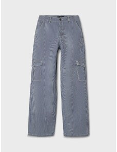 Панталон за момиче карго LMTD NLFRICTE CARGO PANT, Син Рае/DressBlues/With Strip