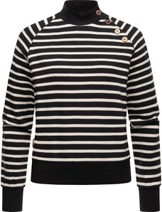 Ragwear Пуловер 'Majjorka' черно / бяло