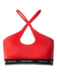 Calvin Klein Swimwear Горнище на бански 'Meta Legacy ' червено / черно / бяло