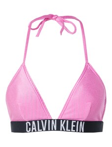 Calvin Klein Swimwear Горнище на бански 'Intense Power' розово / черно / бяло
