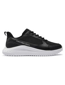 Сникърси Calvin Klein Jeans Eva Runner Lowlaceup Mix In Mr YM0YM00906 Black/Bright White/Silver 0GM