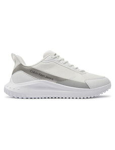 Сникърси Calvin Klein Jeans Eva Runner Lowlaceup Mix In Mr YM0YM00906 Triple Bright White/Silver 0K4